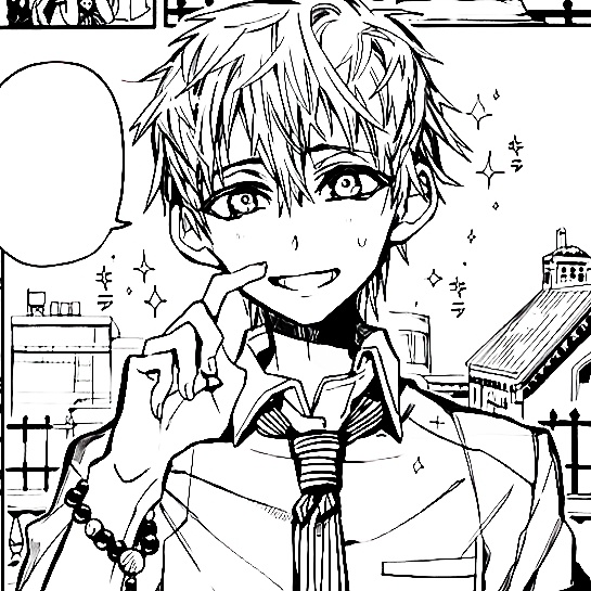 #地缚少年花子君#原画里の「源辉」黑白漫头像[心] ​​​