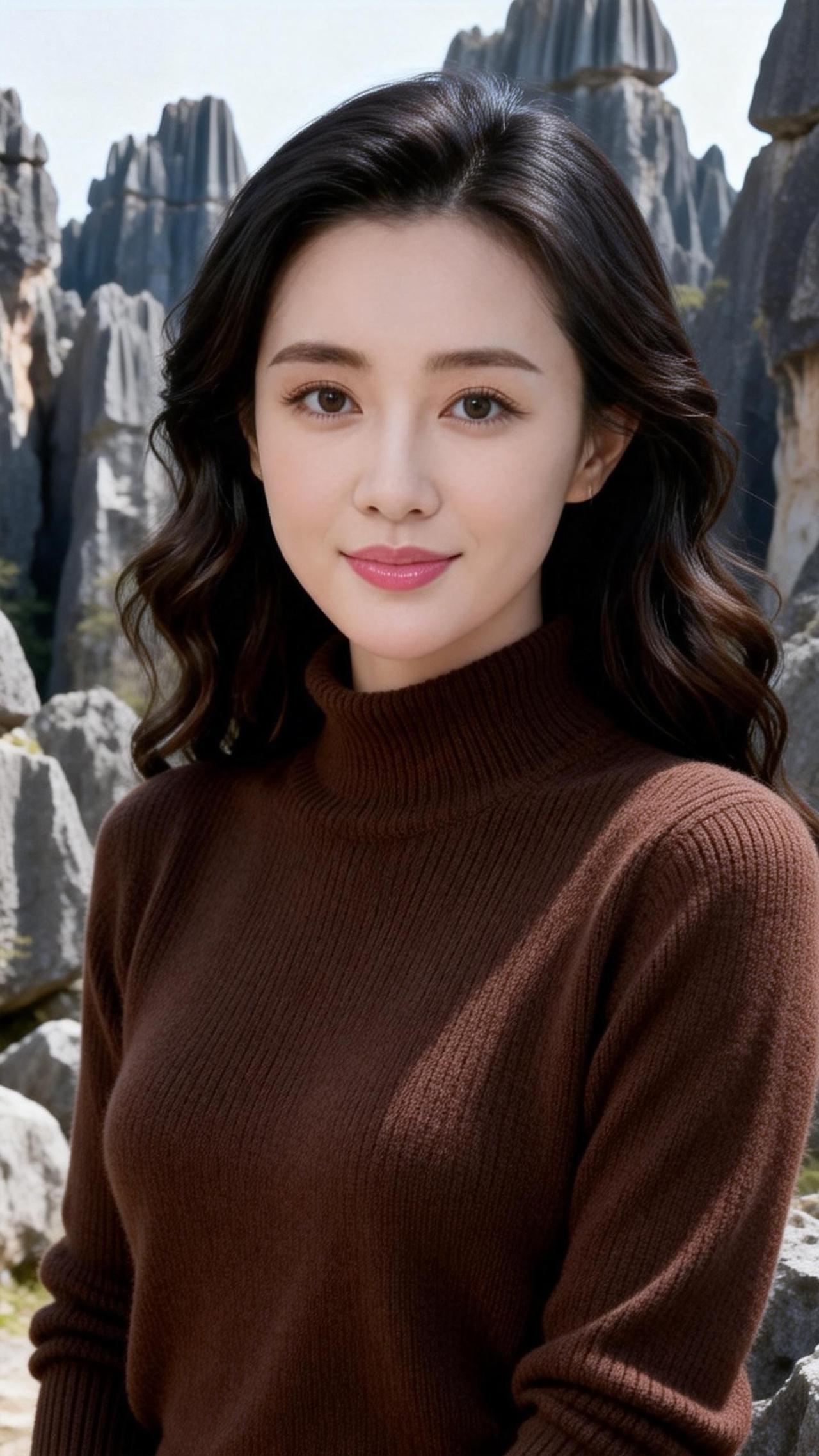 石林偶遇，挺有气质的