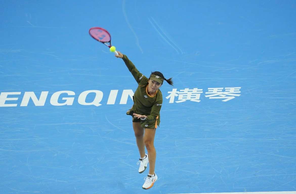 朱琳上个月就在宁波阻止了安德烈娃的首个总决赛单打之旅，第五次参加全运会终于拿到了