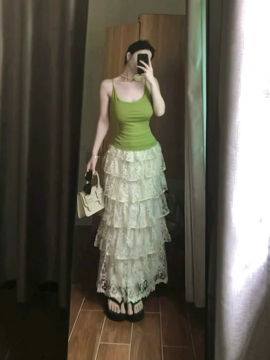 自带蓬蓬感的蛋糕裙！谁懂！