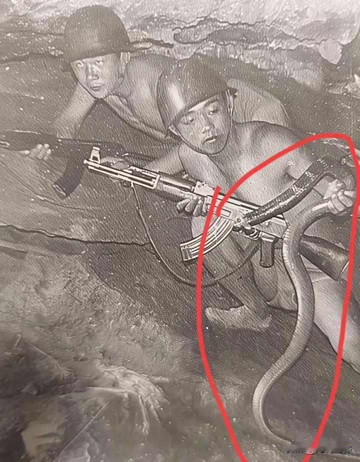 当年参加自卫反击战的战士，在狭小的猫耳洞中，生活条件是相当艰苦的，这里面阴暗潮湿