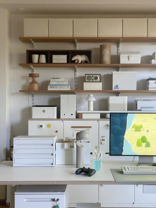 安安静静等台风🌀盐系开放式书房