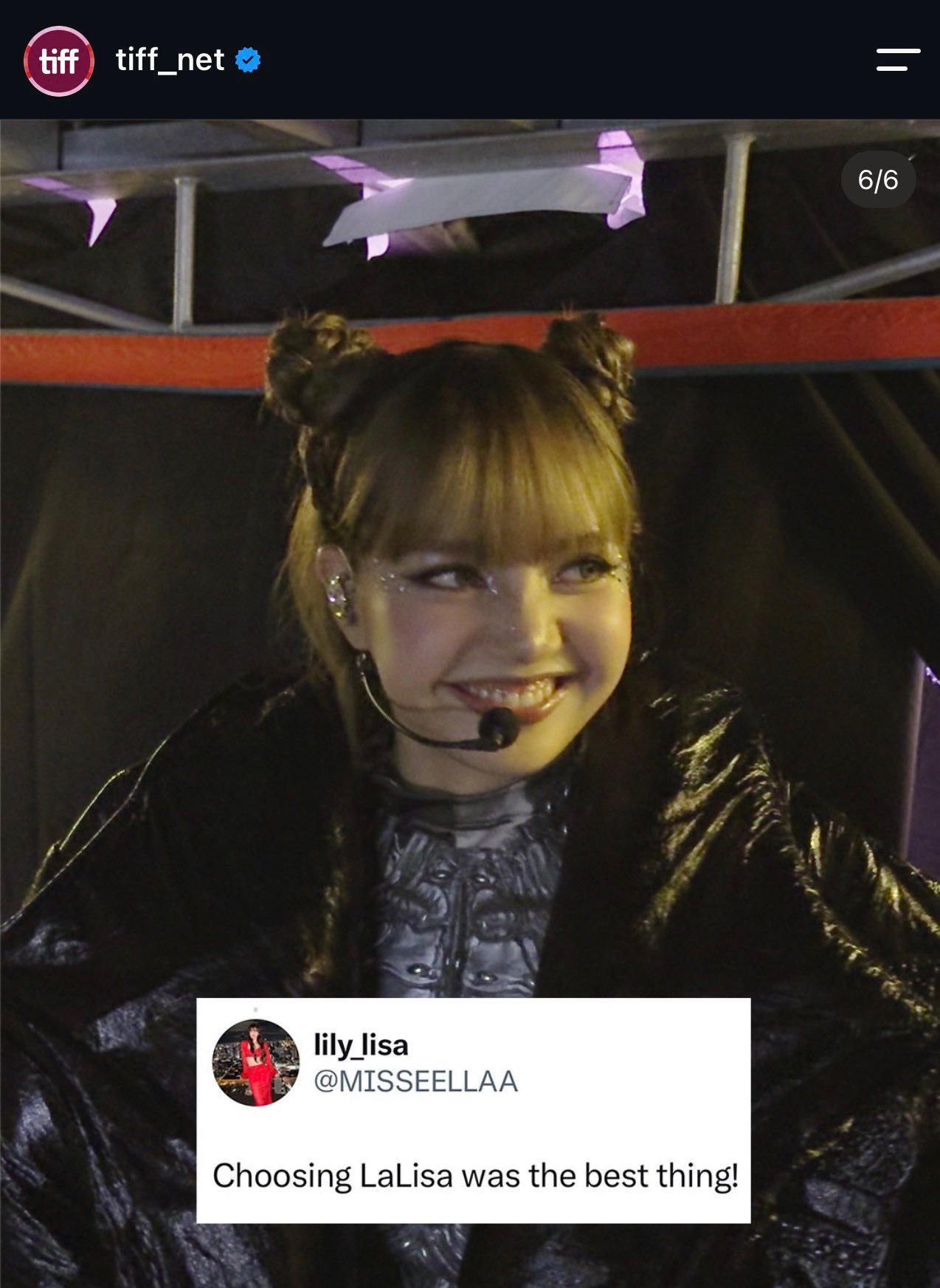 ❤️ TIFF_NET IG 更新LISA 