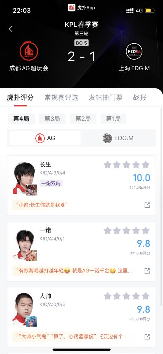 成都AG超玩会3比1上海EDGM