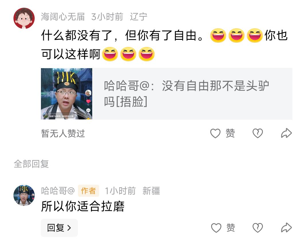 殖人思维就是他虽然什么都没有了，但是他有了自由。既然那么向往自由可以去你认为的自