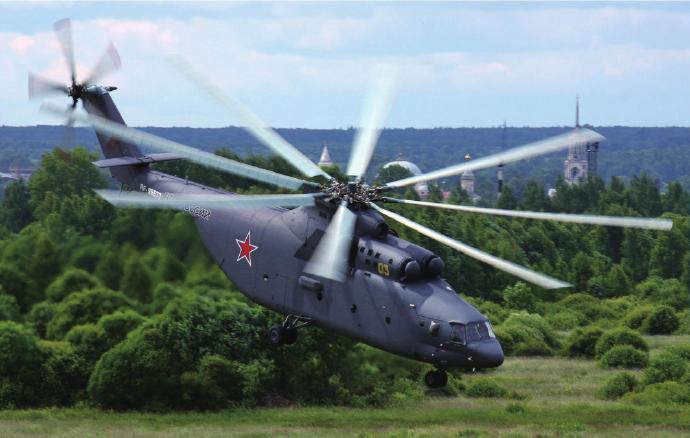 每天认识一件兵器 米-26“光环”运输直升机［苏］机长：40.025米主旋翼直径