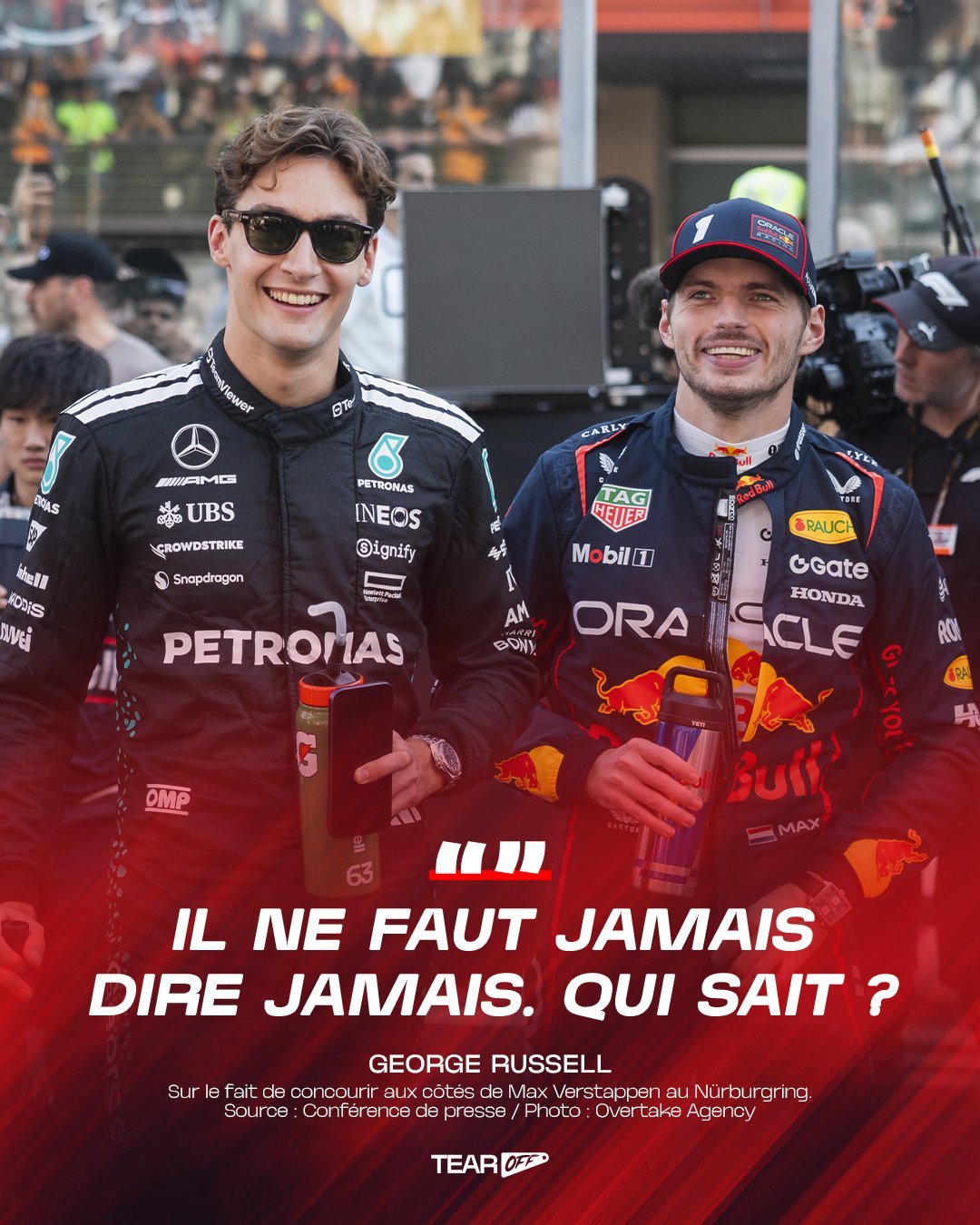 F12026f1加拿大大奖赛纽博格林24小时耐力赛 拉塞尔称自己对和维斯塔潘组队