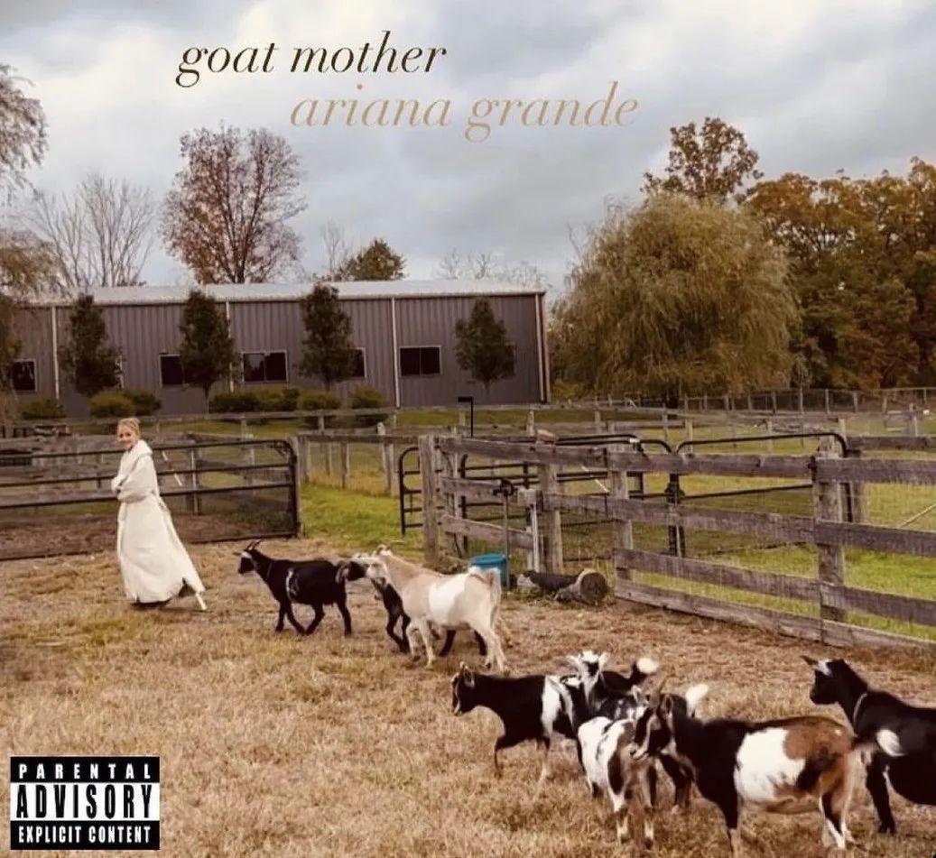 决定隐居？Ariana Grande 去农村养羊了！
真正的山羊之母。期待她唱《