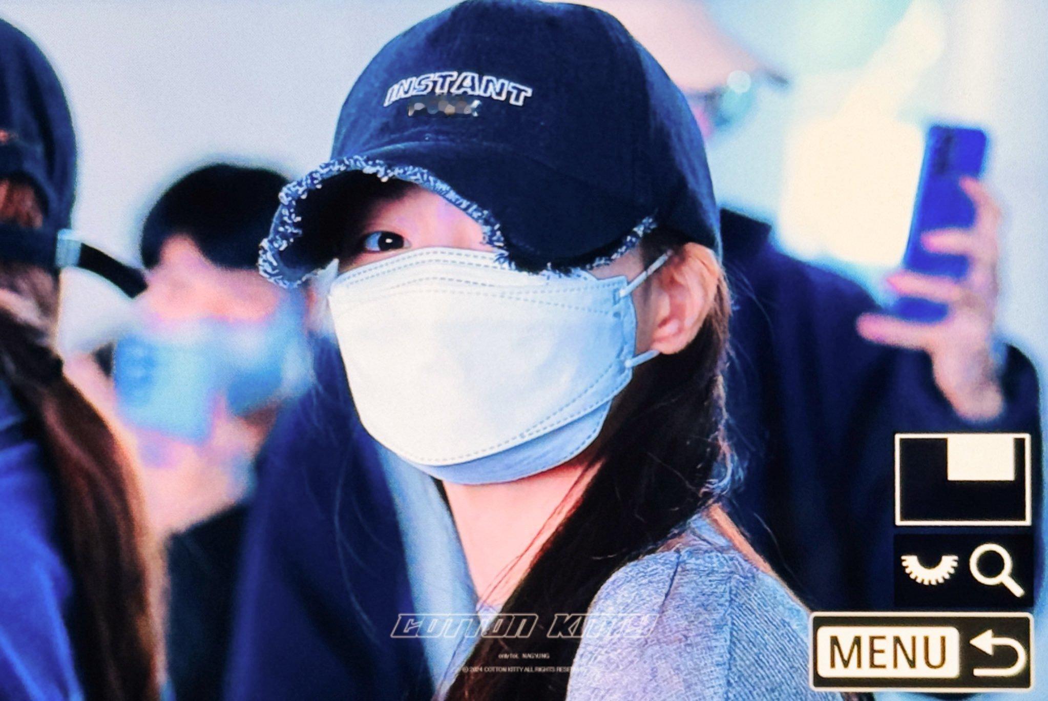 李娜炅[超话]🐣蜜桃笑颜李娜炅 [图片]250502 仁川机场 预览©CK_f