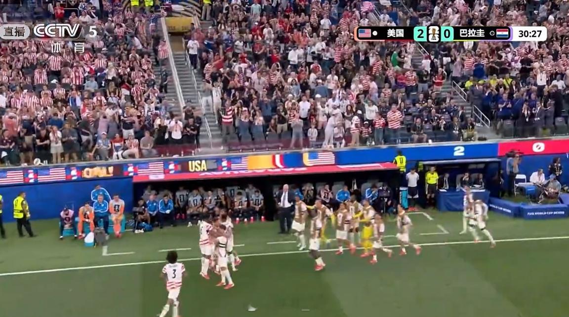 2-0，美国攻势如潮 美国vs巴拉圭
