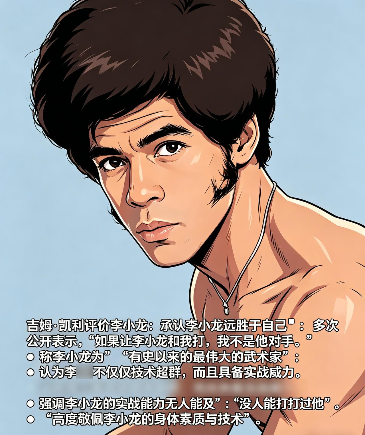 吉姆·凯利是美国空手道高手之一，参加过许多空手道比赛。吉姆·凯利和李小龙一起拍过