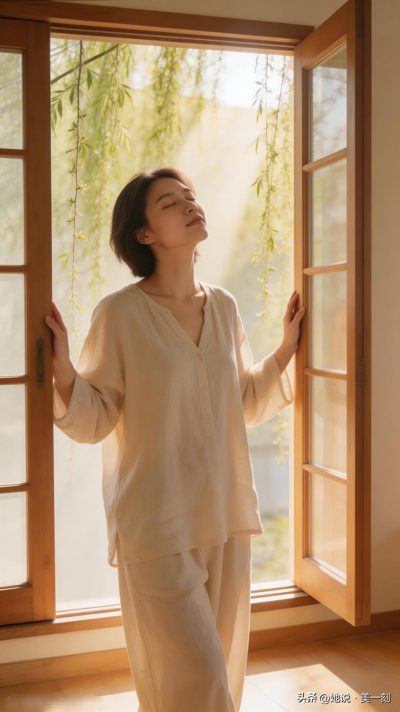 阳光洒进来的午后，静享美好时光。分享时尚穿搭心得