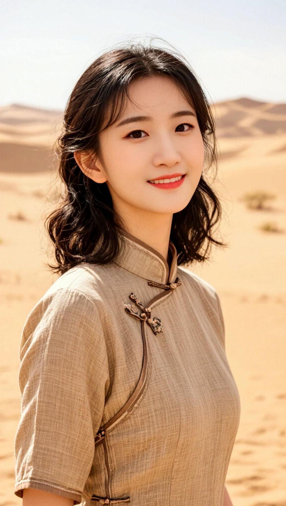 AI中式辫发女