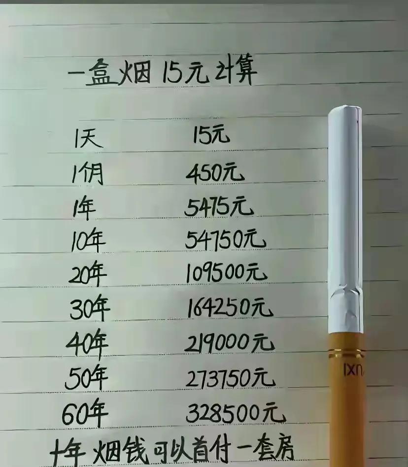 想想一辈子，辛辛苦苦几十万，嘴一吧嗒，化作青烟，没了，确实可惜。
日子不可细算，
