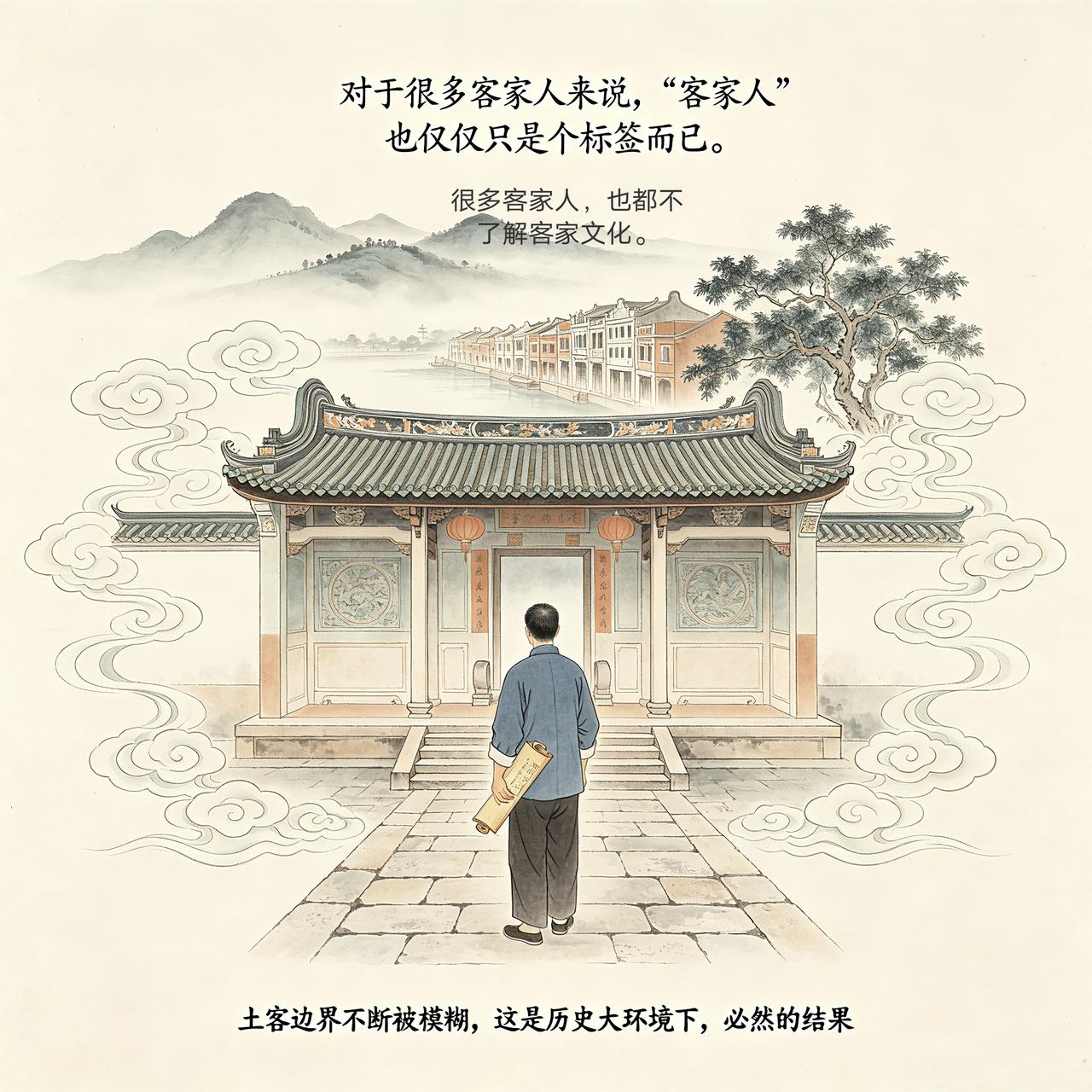 客家人，其实并不是南方少数民族。但南方一些少数民族，由于长期受客家文化的影响，从