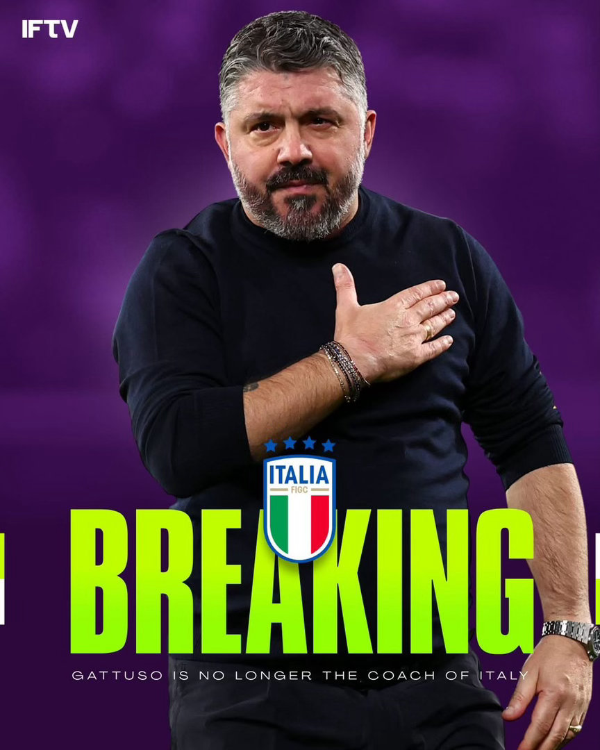 🚨❌ 突發: 據天空體育消息，加圖素正式向足協及國家隊請辭，而包括文仙尼、施蒙