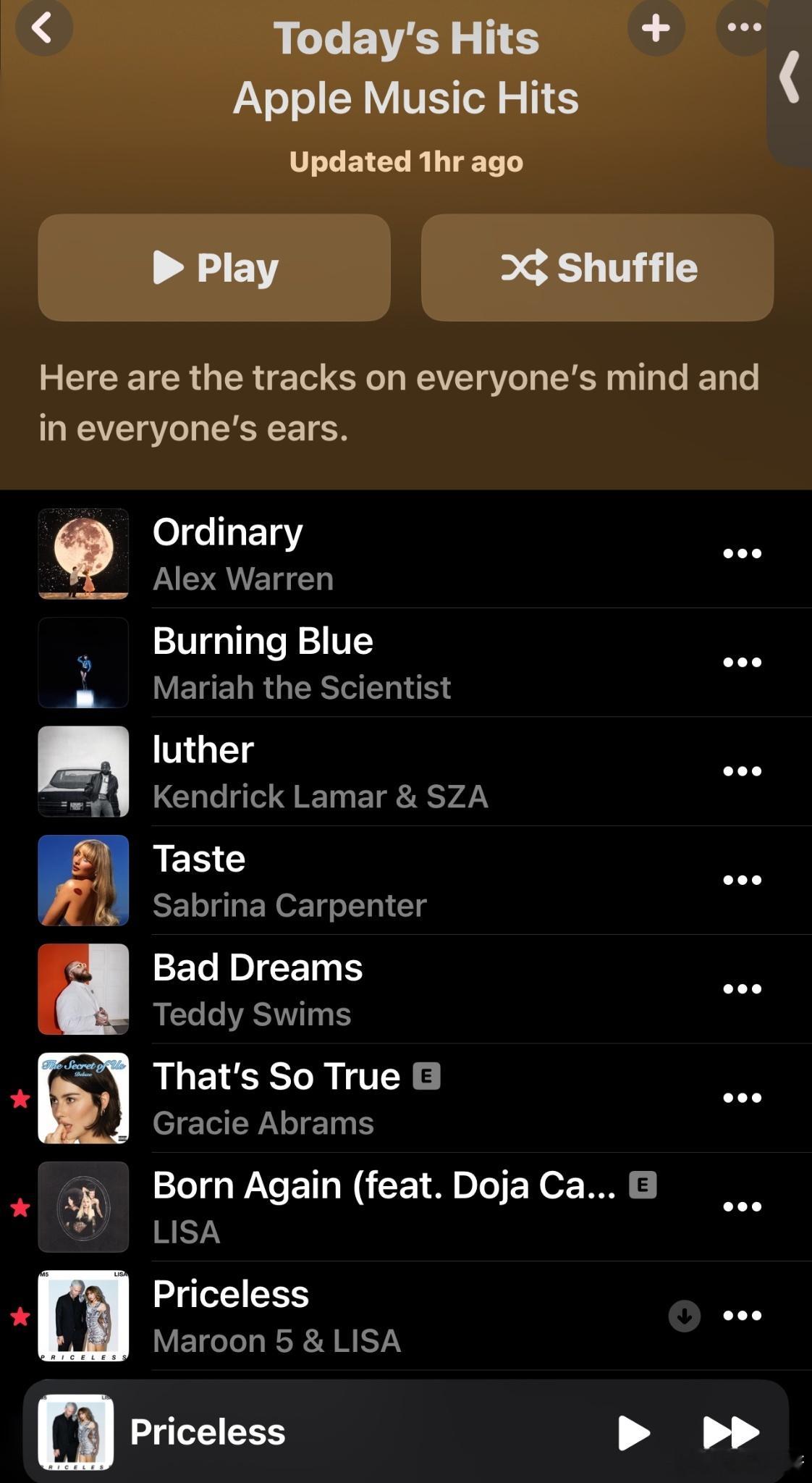 Apple Music今日热门歌曲播放列表：7️⃣BORN AGAIN8️⃣《P