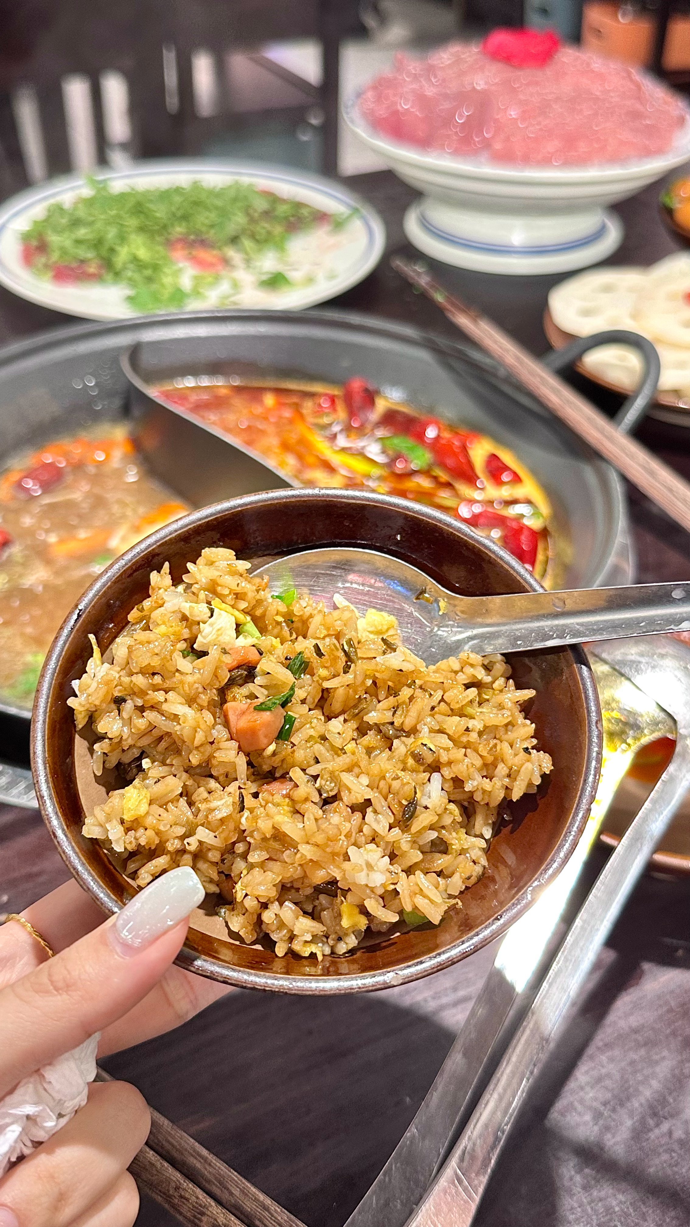 为了这口炒饭来吃火锅了[舔屏] ​​​