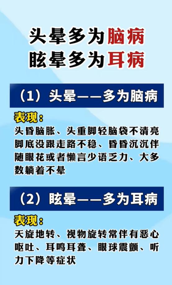 天旋地转和头昏发懵是一回事？别再搞混头晕眩晕