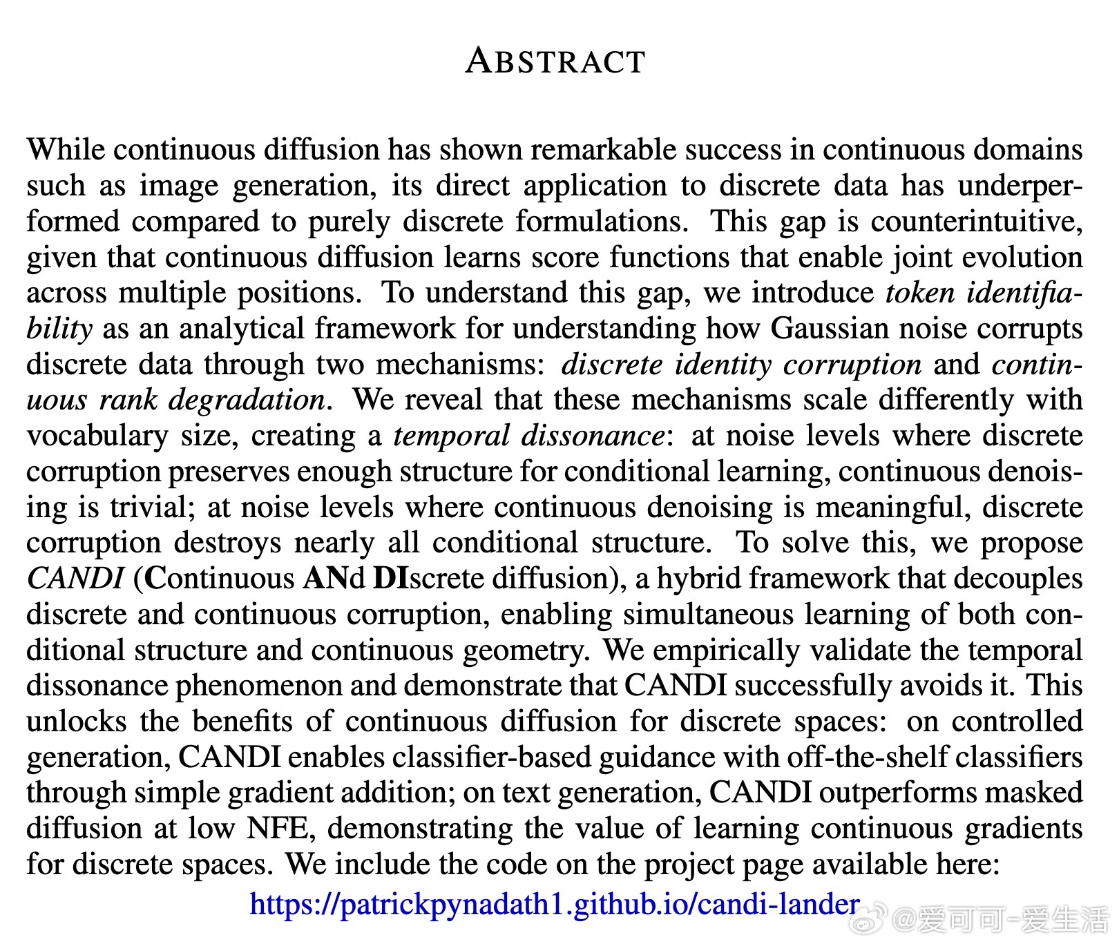 [LG]《CANDI: Hybrid Discrete-Continuous D