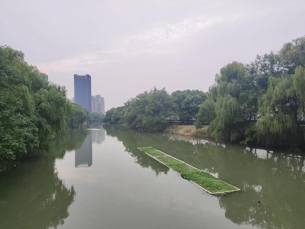 
一依带水，风景如画！
岸上有景，河中有画！