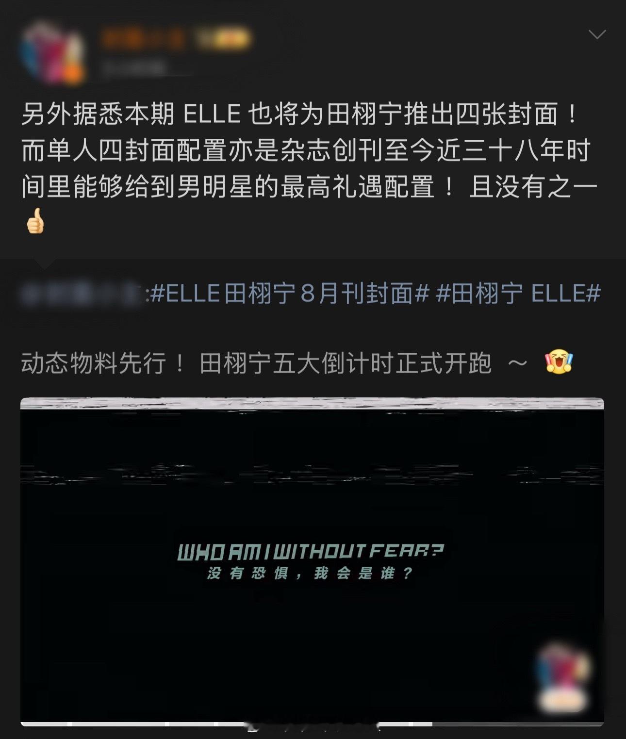 田栩宁穿了裙子田栩宁ELLE创刊至今近三十八年男明星【最高礼遇配置，且没有之一】