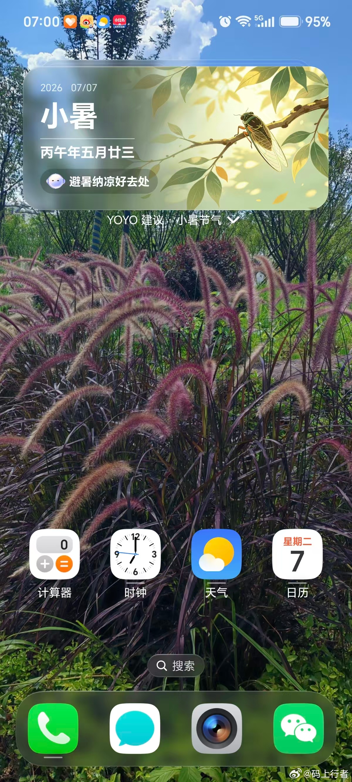 小暑至，温风起🍃 荣耀YOYO建议卡太懂生活啦！不仅带来节气科普、三候解读，还