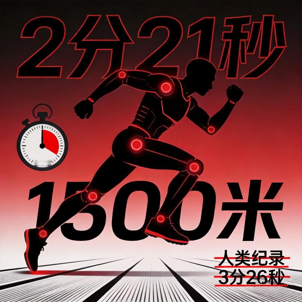 机器人1500米跑了2分21秒，比人类世界纪录快了整整1分钟

第二届人形机器人