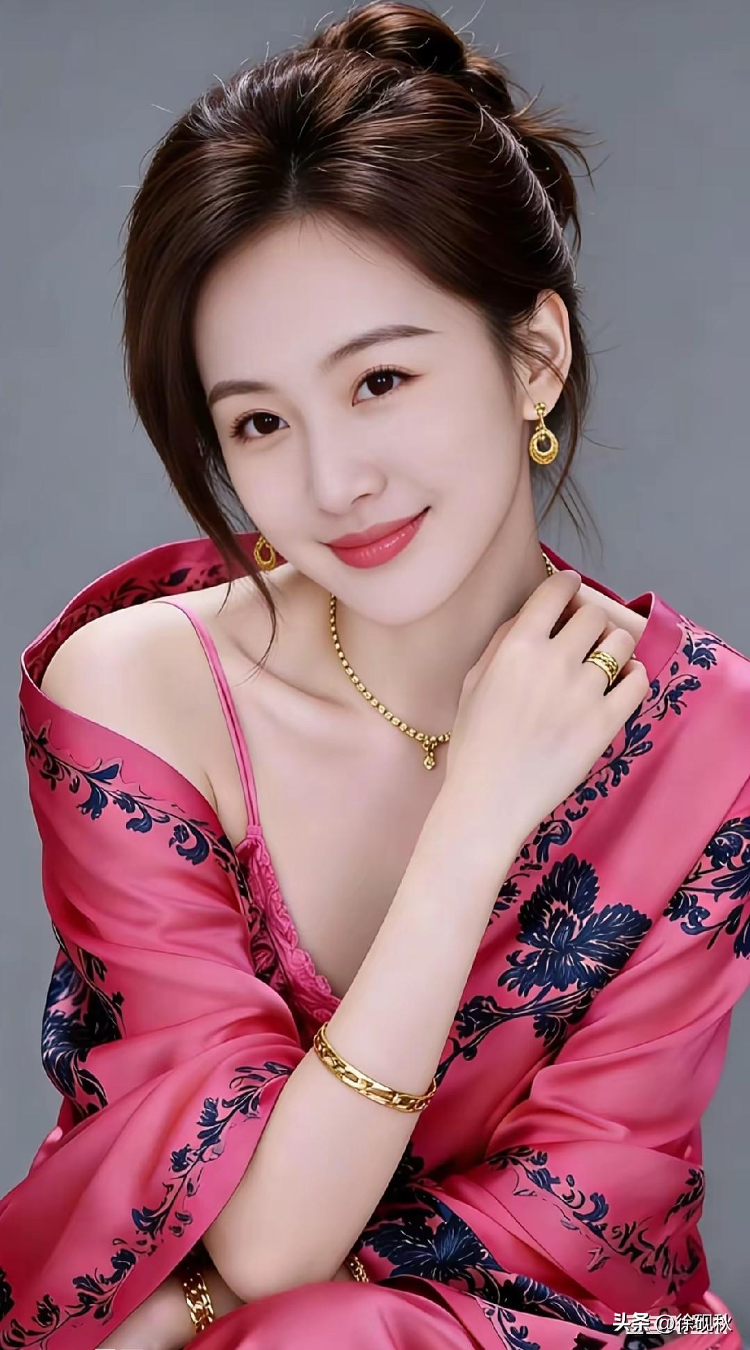 莫说人间无绝色，
今朝得见断人肠。
嫣然一笑百媚生，
六宫粉黛无颜色。