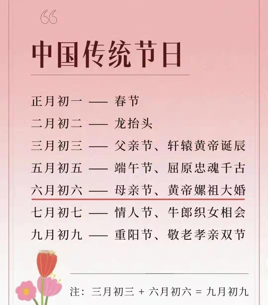 这些中国节日，正月初一，二月初二，三月初三，五月初五，六月初六，七月初七，九月初