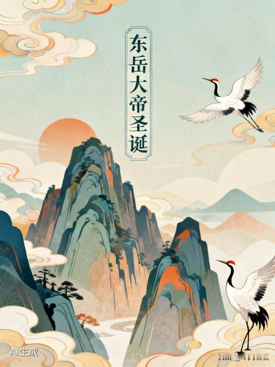 东岳大帝圣诞（农历三月廿八）

东岳大帝是泰山的化身，上天与人间沟通的神圣使者，