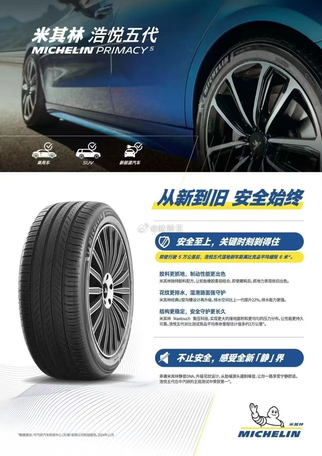 安全就选米‮林其‬，正品授权🈶保障！浩悦五代，‮全安‬静音双认证！‮‬​‎  