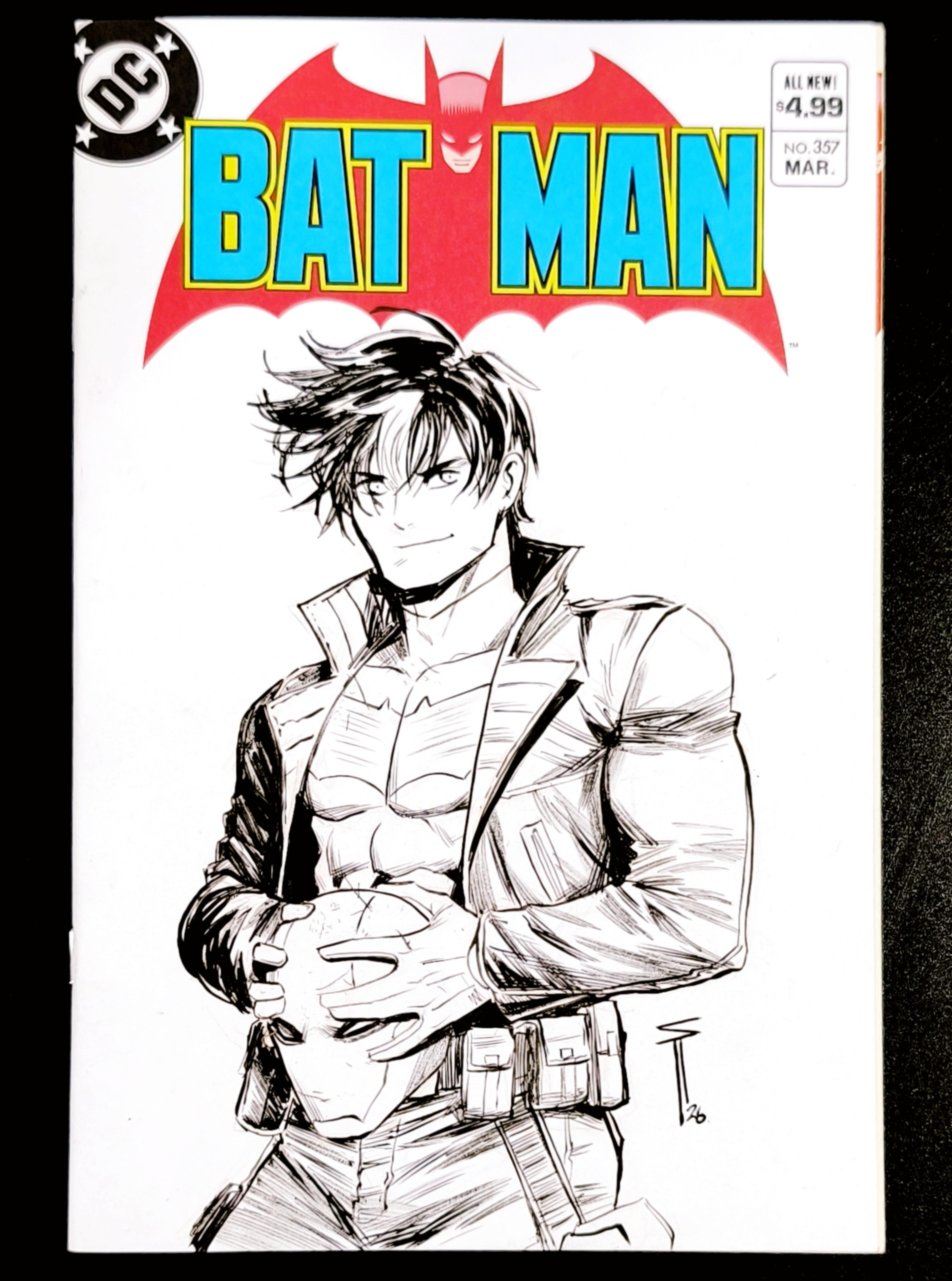 JasonTodd 画师Serg Acuña分享了一张红头罩委托画作。 