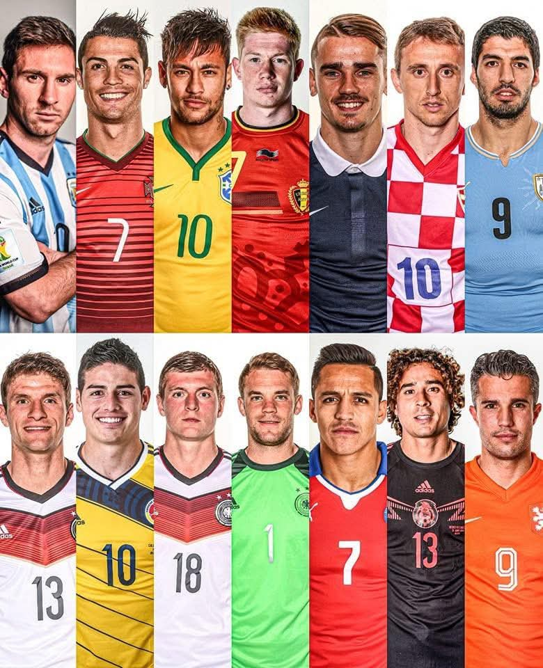 2014年世界杯，世界杯上的帅哥们，这就是足球的魅力吧！⚽️LG 