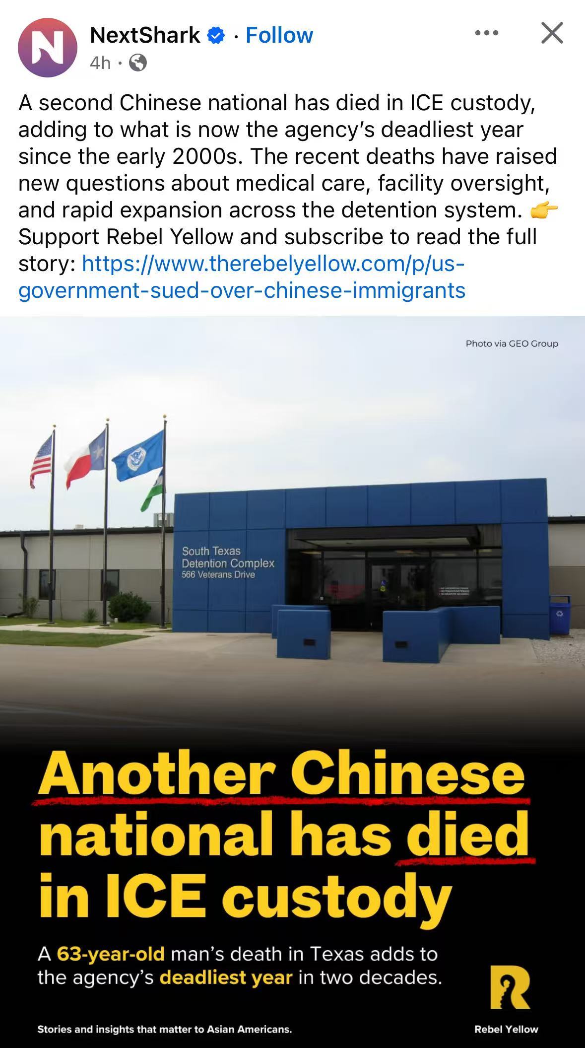 唉，客死他乡，也没能实现美国梦 