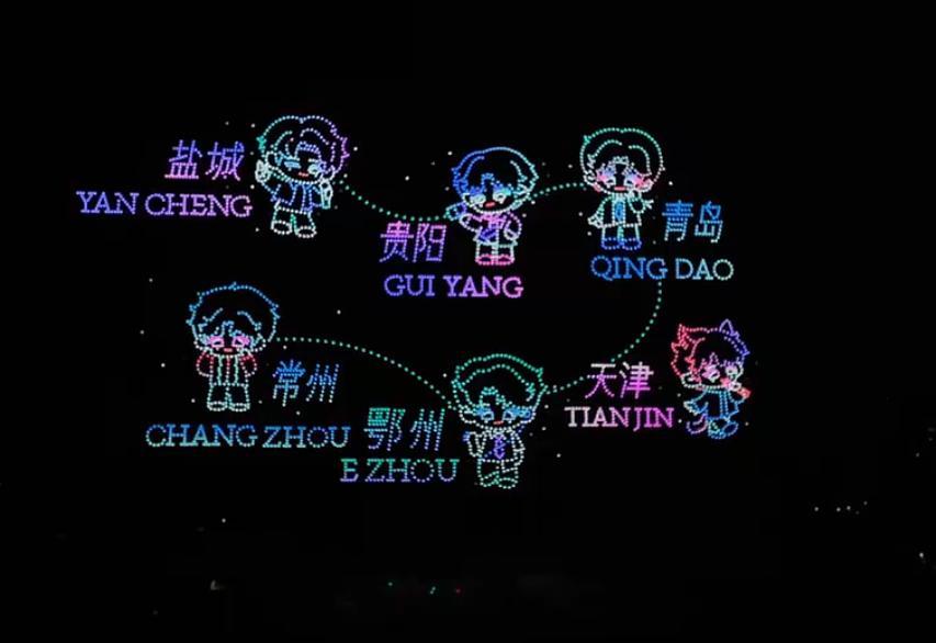 史无前例！梓渝生日百万级应援震撼来袭！内娱第一3706架无人机应援！内娱第一无人