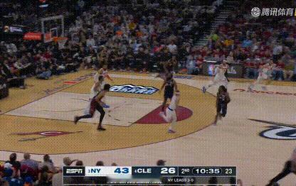 要崩！尼克斯已经领先骑士20分🔥尼克斯vs骑士NBA