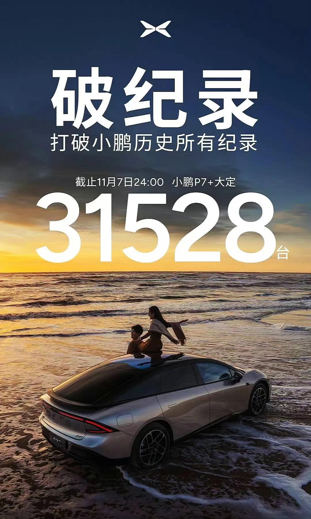 小鹏大定破3万了！希望后续交付能跟上。

目前是要等7-10周，大概2个月左右。