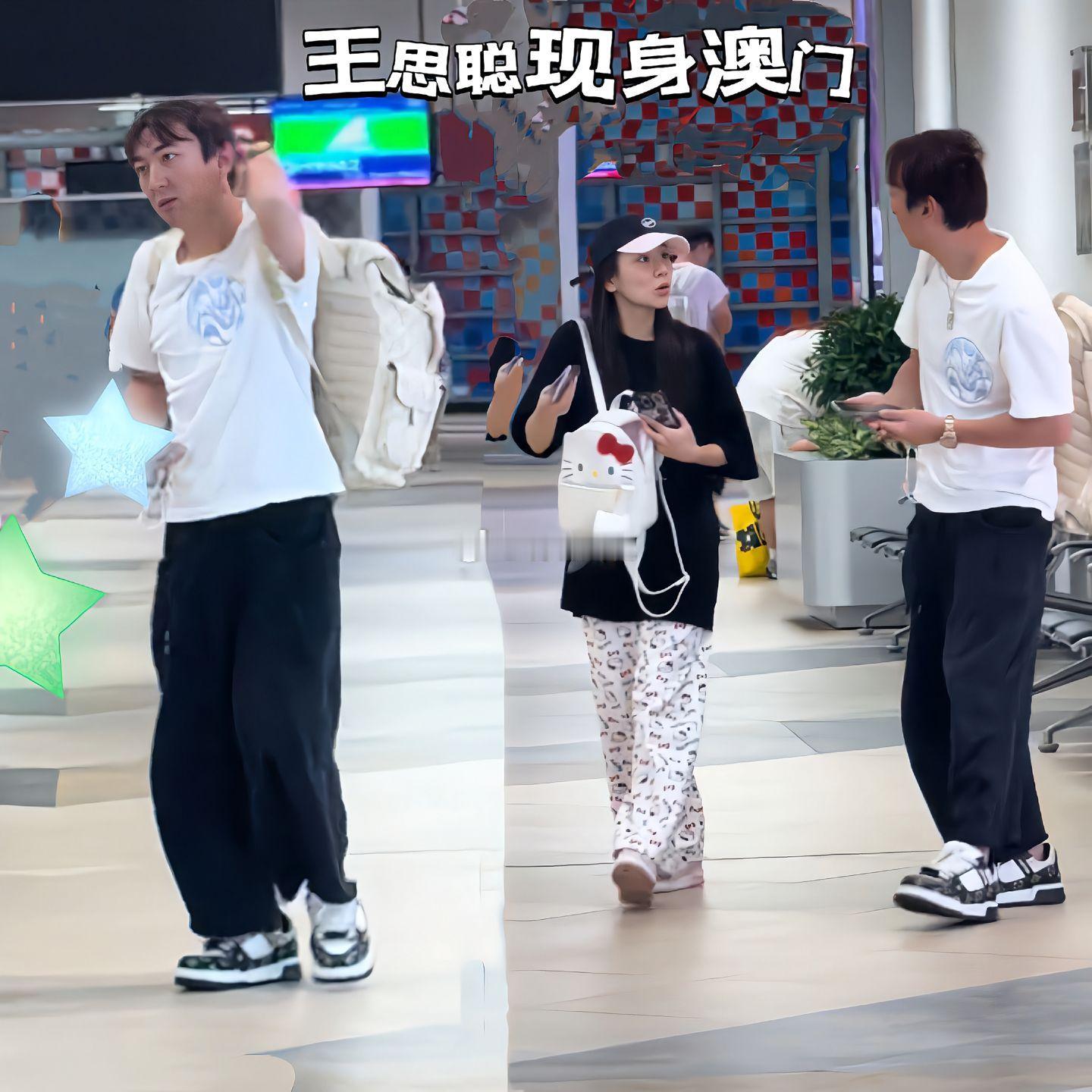 王思聪现身澳门，女友懒懒回国工作。王思聪背着包现身澳门似乎有事情要处理，身边有朋