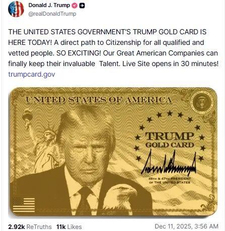 【美国“绿卡”变“金卡”】“我们伟大的美国公司终于可以留住宝贵的人才了。”近日，