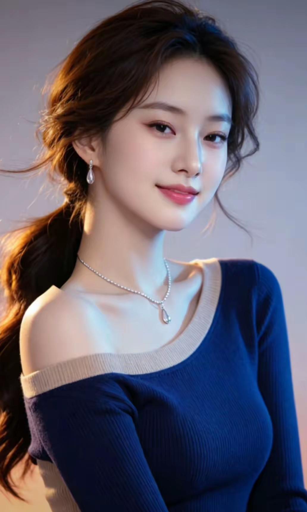 玉颜如花，笑靥如春。