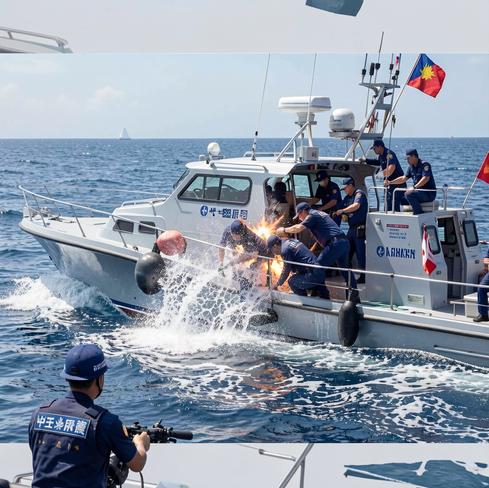 仁爱礁海域袭扰中国海警的这名菲方白胖男子，究竟是什么身份？
 
7 月 20 日