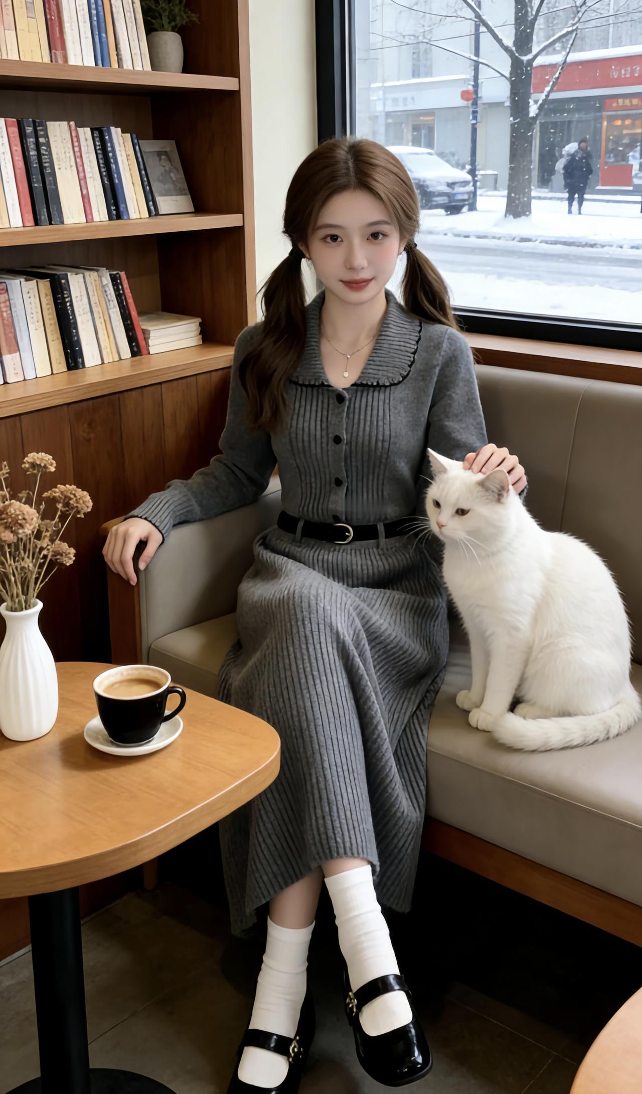 秋冬针织连衣裙