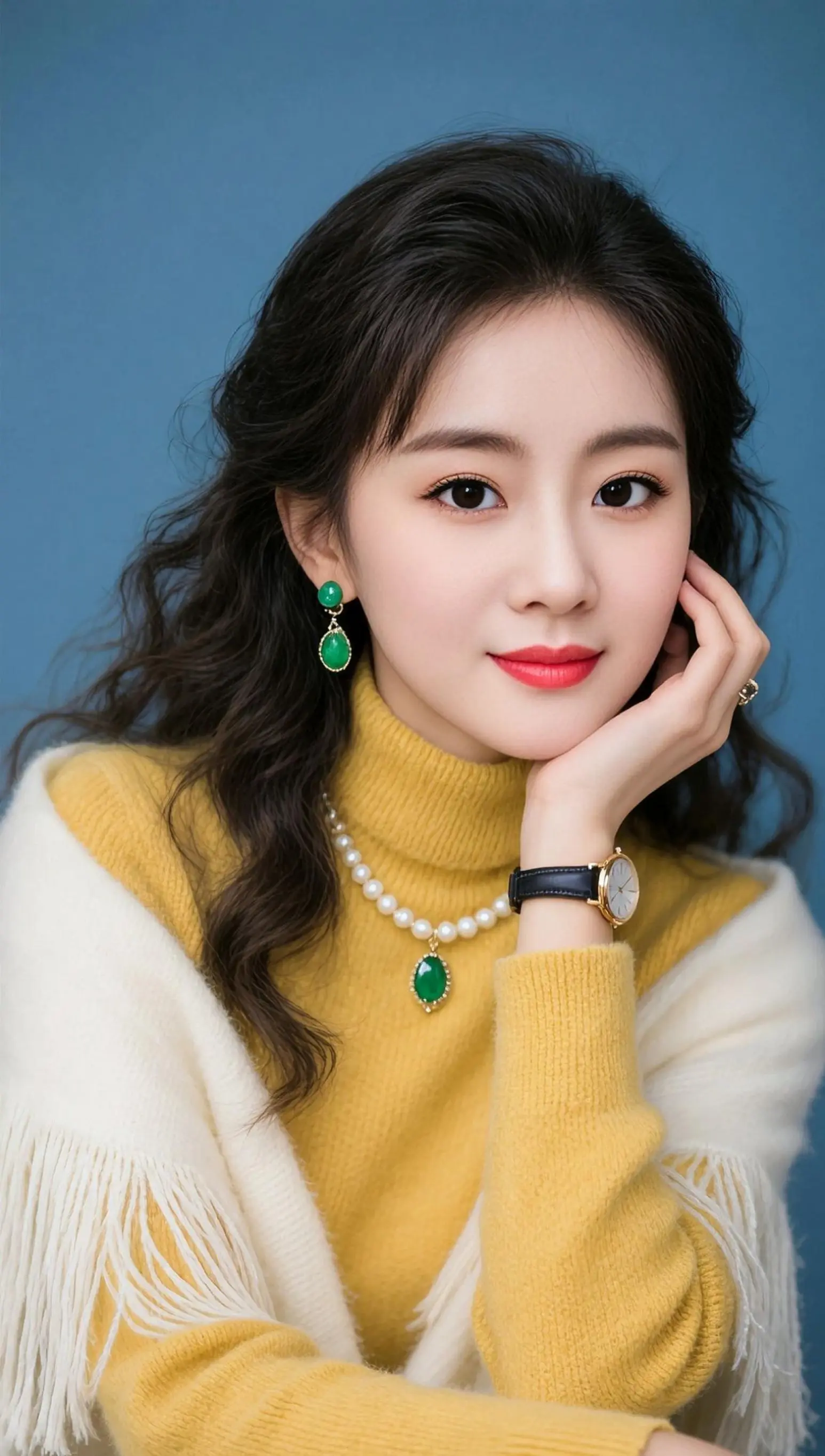 AI暖黄复古照 ai创作