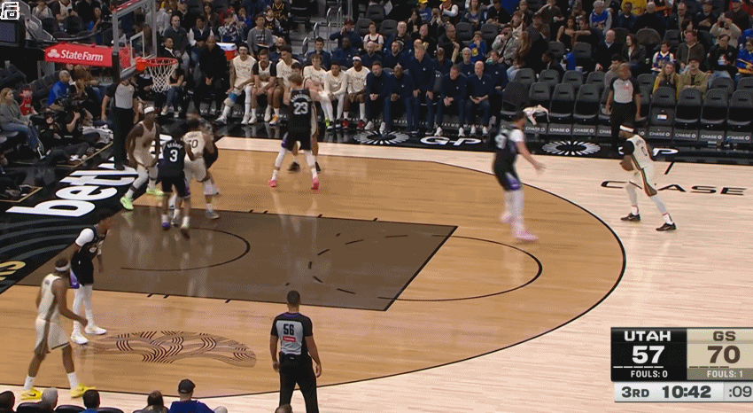 下半场可说的内容不多了，主要是多放几个图来突显“有大量篮下出手甚至扣篮的进攻”是