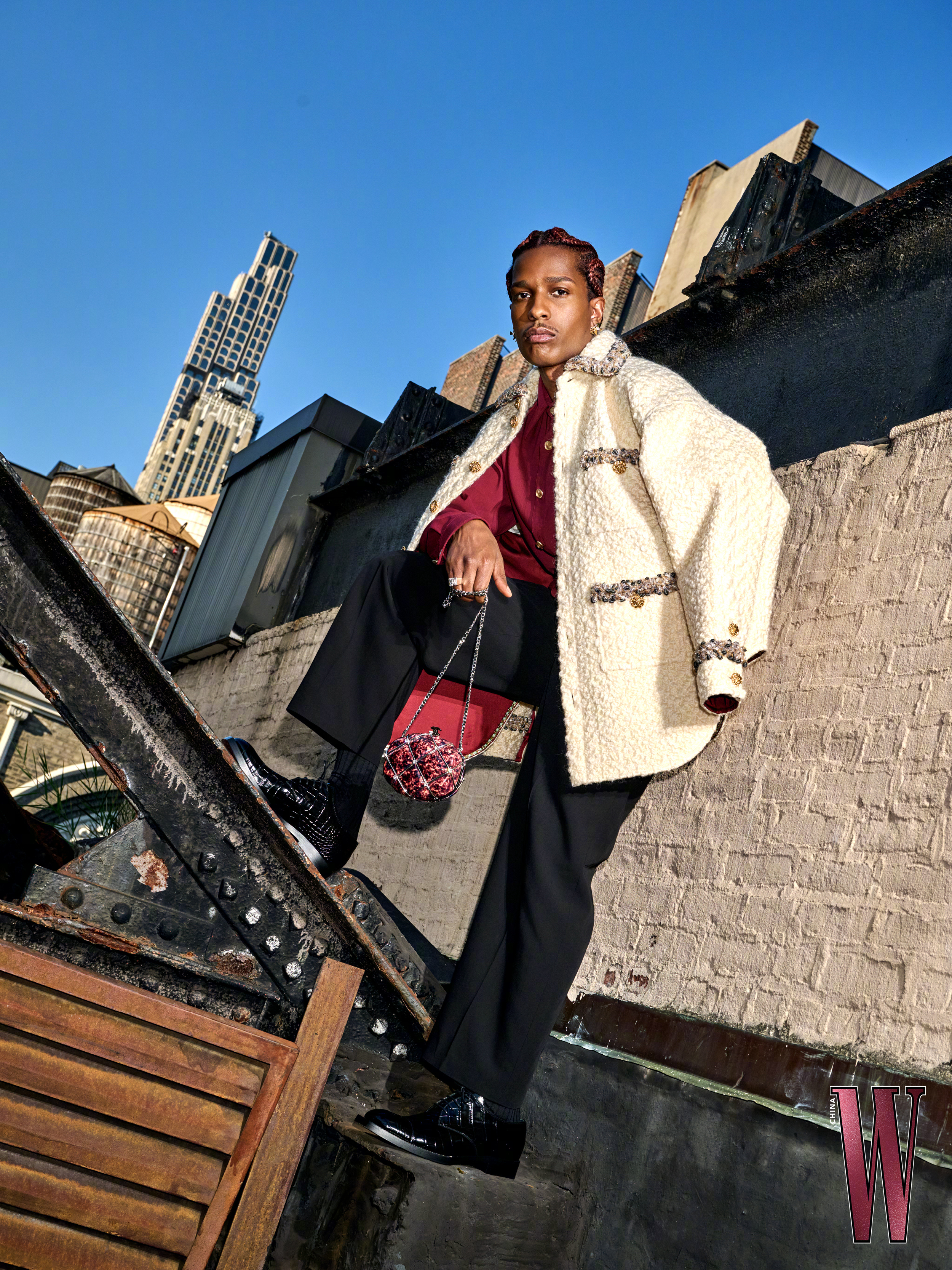 A$AP Rocky 身穿CHANEL 带女儿登上W中文版The Love Is