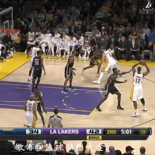 科比让乔治知道了什么叫做后卫的梦幻脚步！