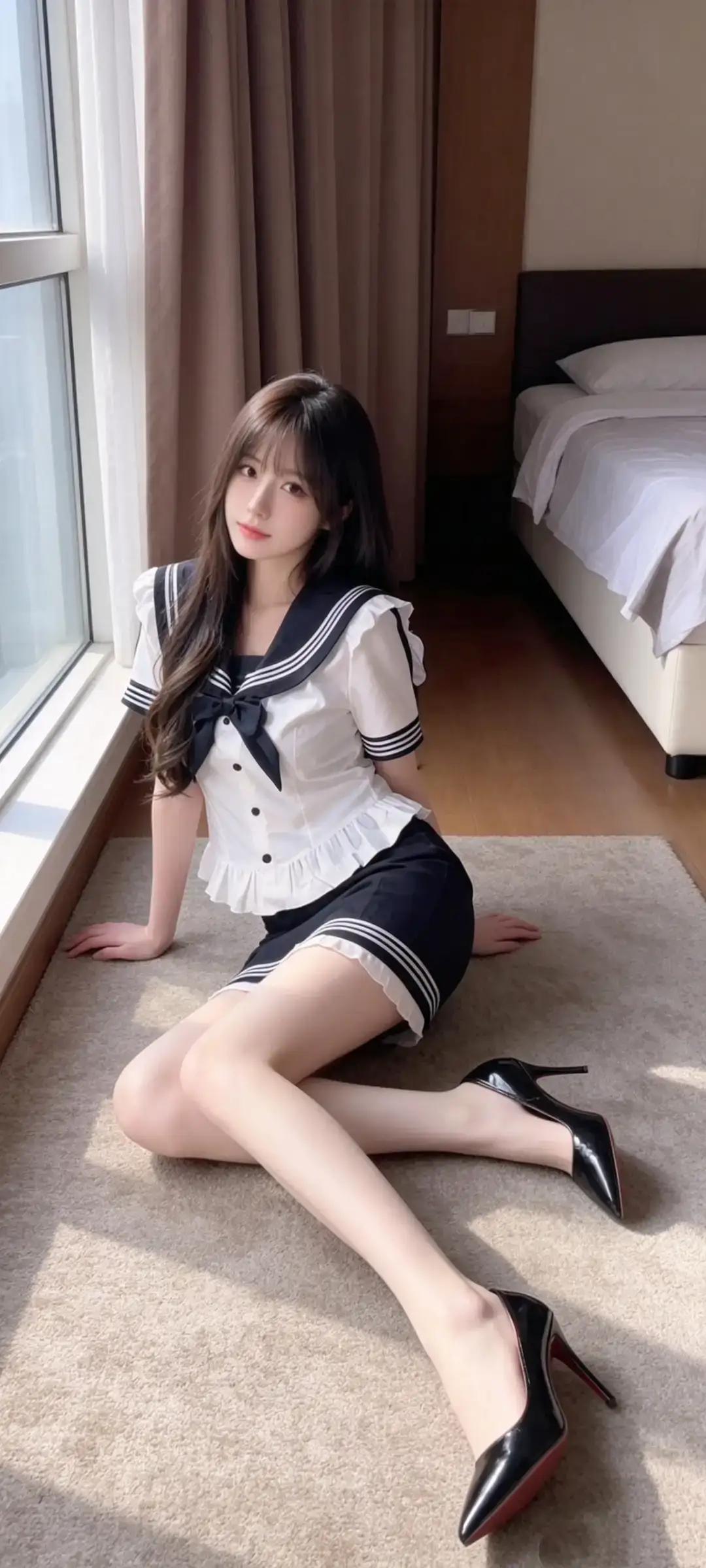 谁懂啊！这套海军风套装，甜妹真的可以闭眼冲✨
 
今天在家收拾衣柜，翻出了这套压