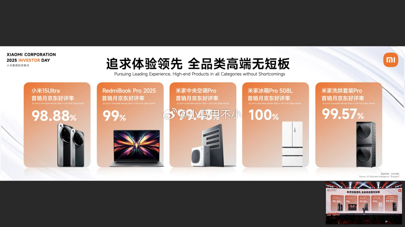 小米追求全品类高端无短板 ​​​