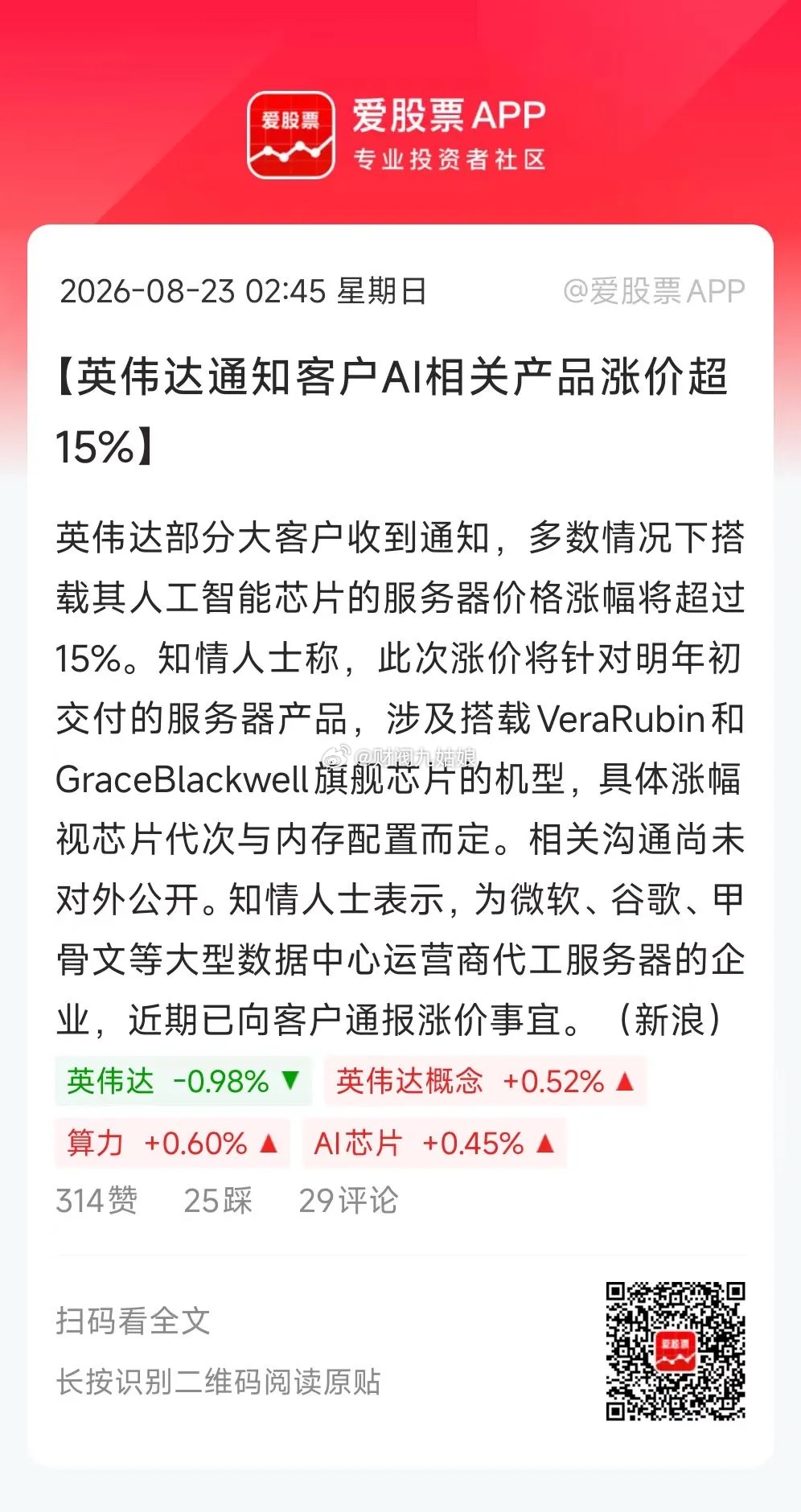 英伟达因存储芯片成本压力被迫涨价；长江存储公告IPO获受理；阿里巴巴拟配股融资8